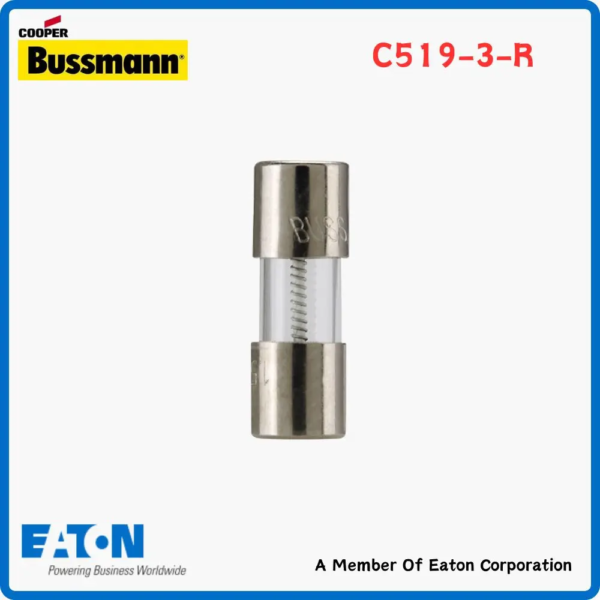 Eaton Bussmann C519-3-R Glass Tube Fuse